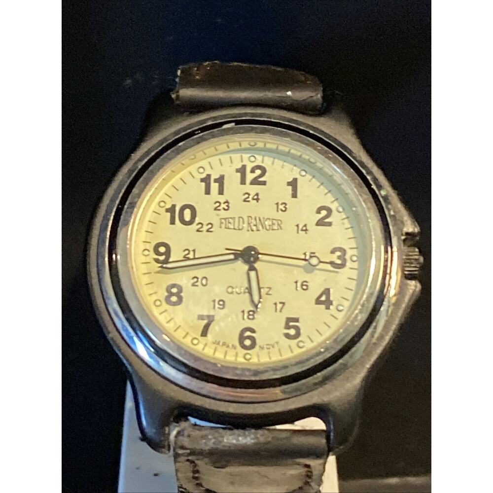 Field Ranger Analog Wristwatch with a Buckle Band Quartz Movement New Batterry!